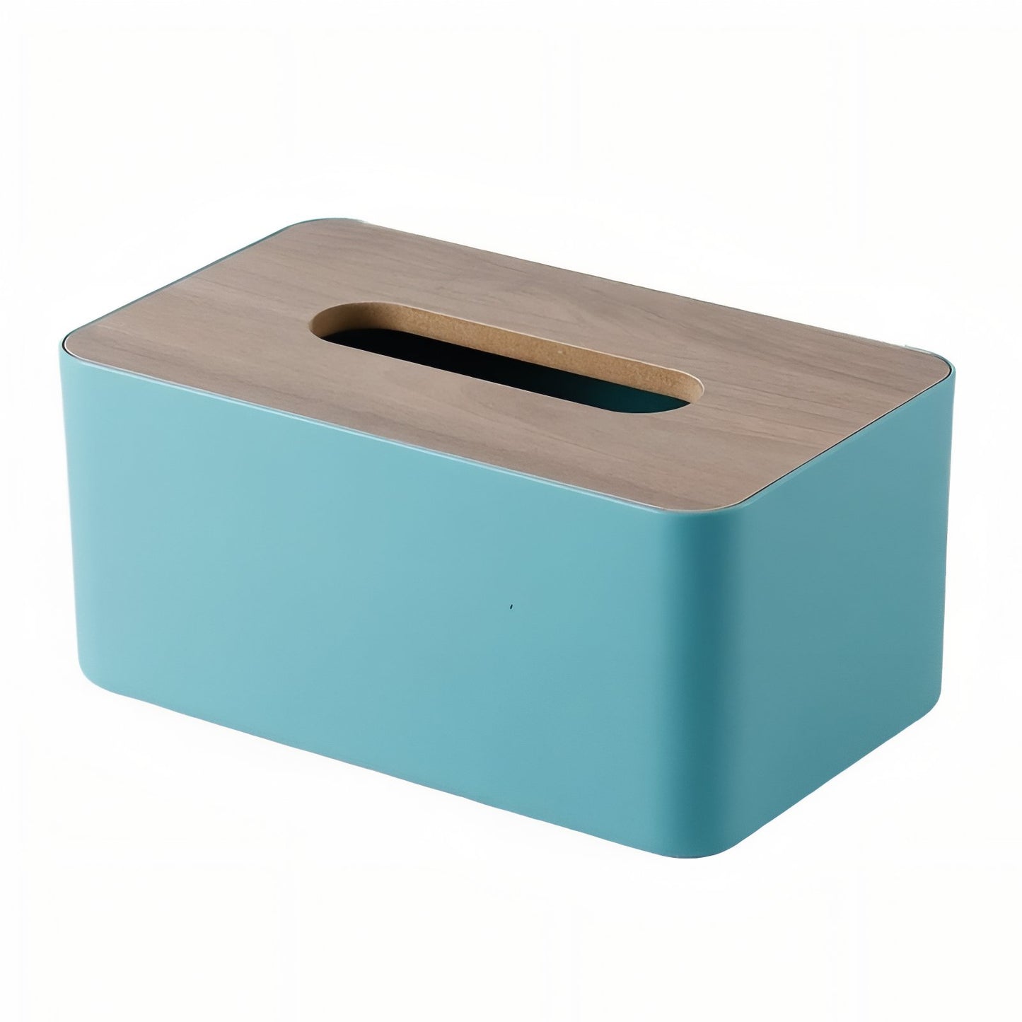 Boîte À Mouchoirs Rectangulaire Moderne Avec Couvercle En Bois
