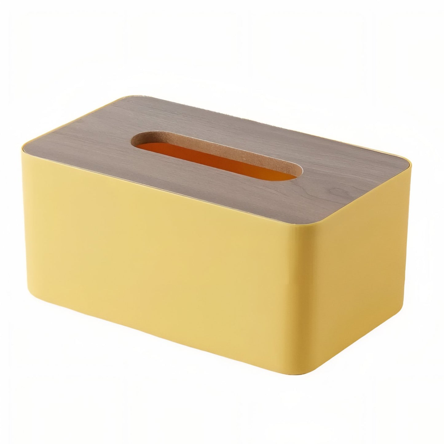 Boîte À Mouchoirs Rectangulaire Moderne Avec Couvercle En Bois
