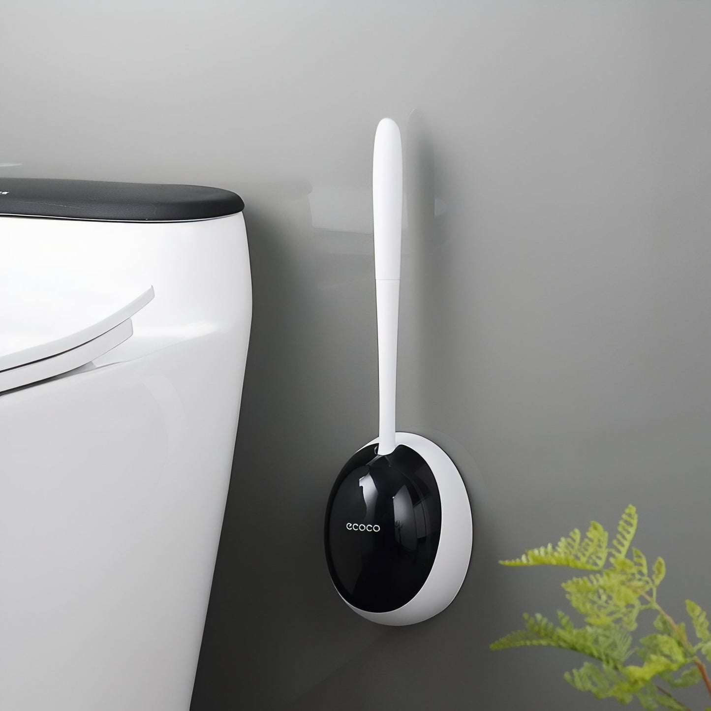 Brosse De Toilette Murale Avec Design Compact En Plastique