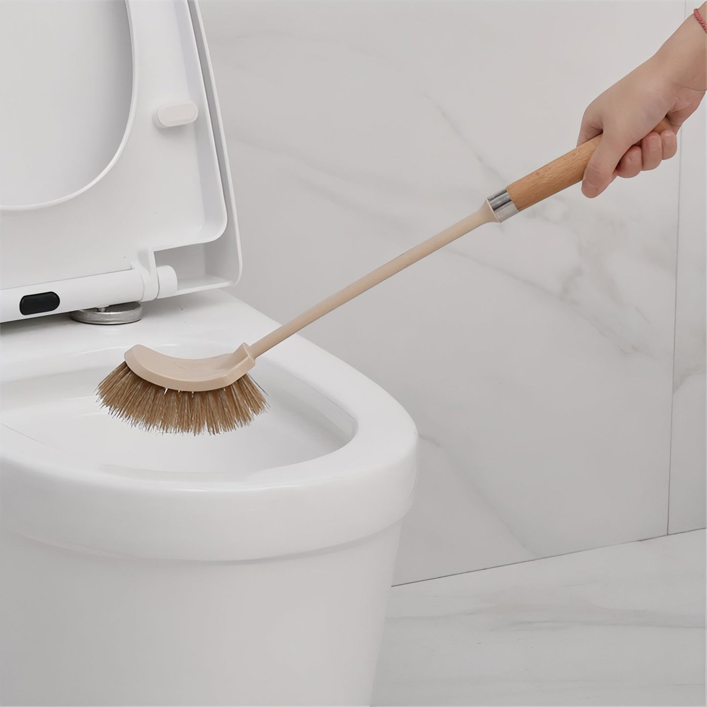 Brosse De Toilette En Bois Avec Fibres Naturelles Écologiques