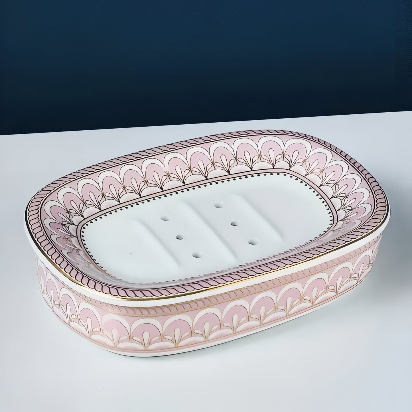 Boîte Porte-Savon En Céramique Décorative