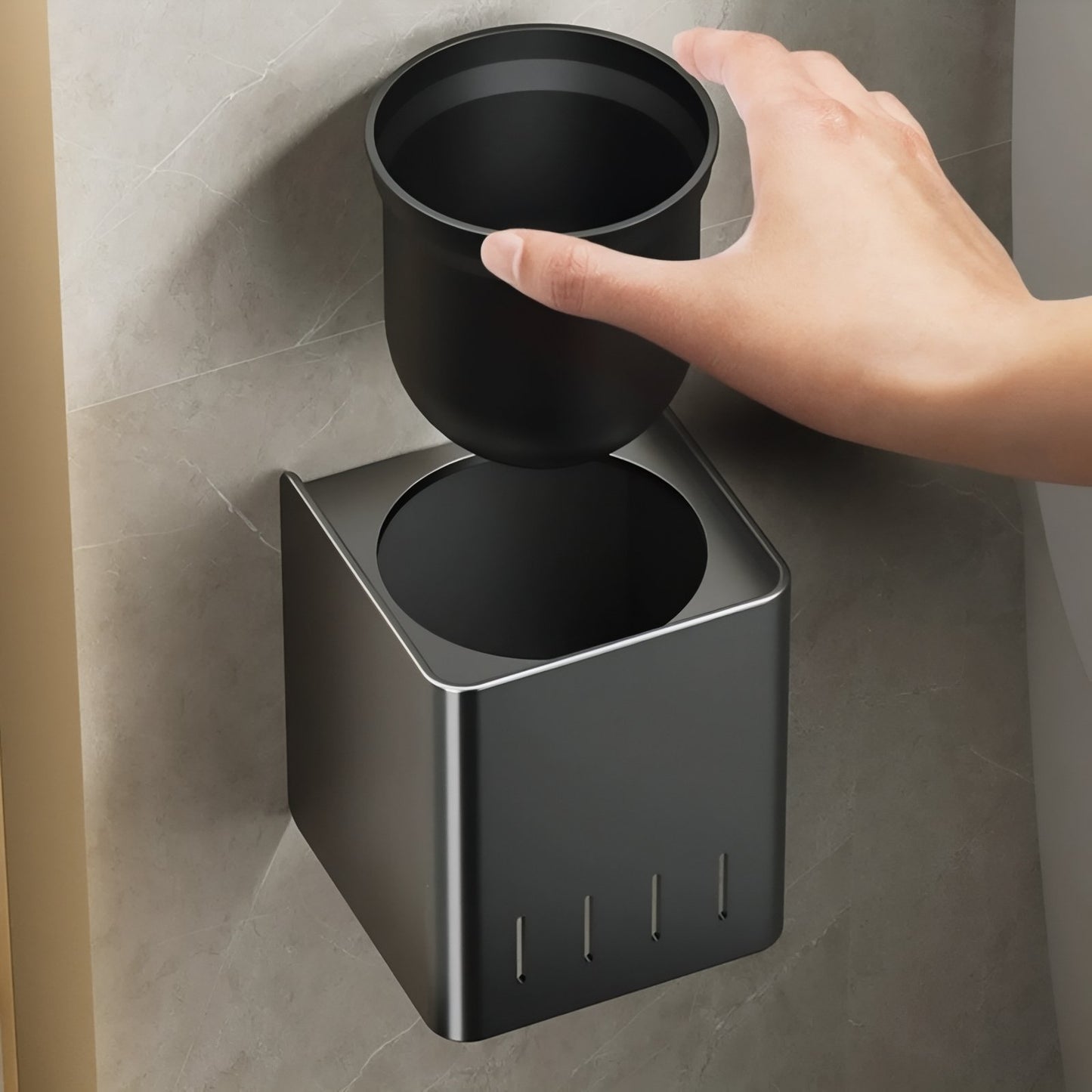 Brosse De Toilette Murale En Acier Inoxydable Avec Aération