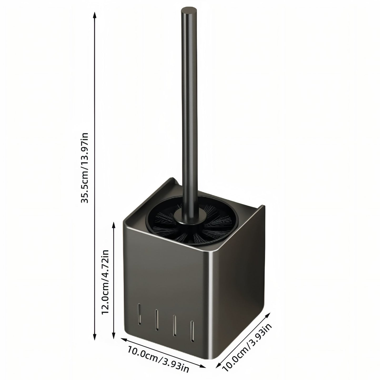 Brosse De Toilette Murale En Acier Inoxydable Avec Aération