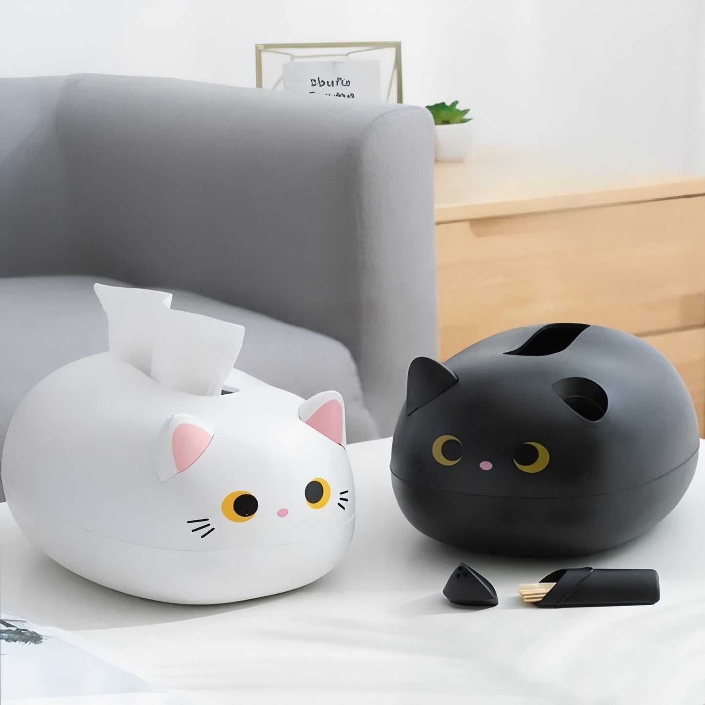 Boîte À Mouchoirs En Forme De Chat