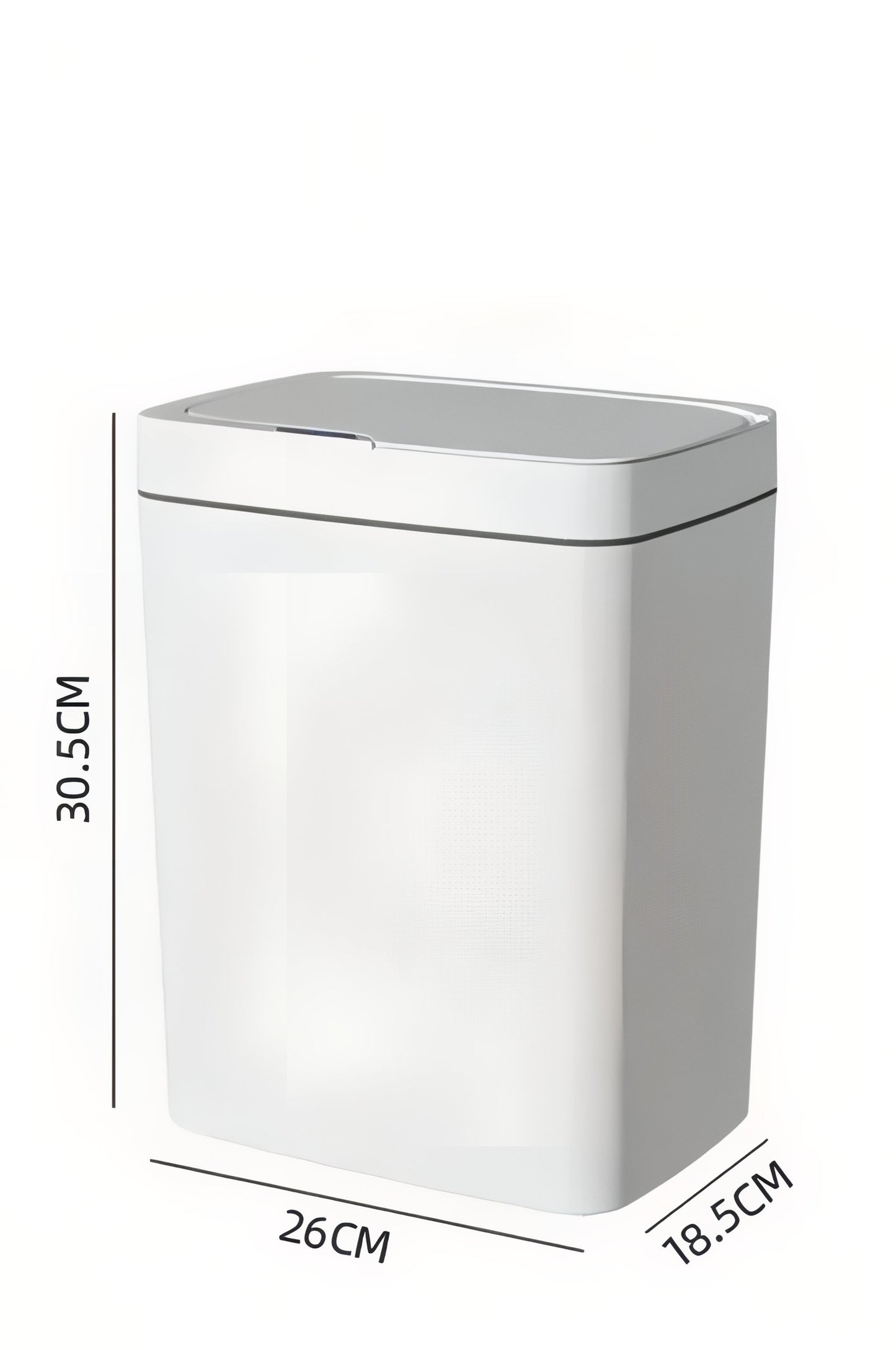 Poubelle Étroite Avec Couvercle Étanche 15 L
