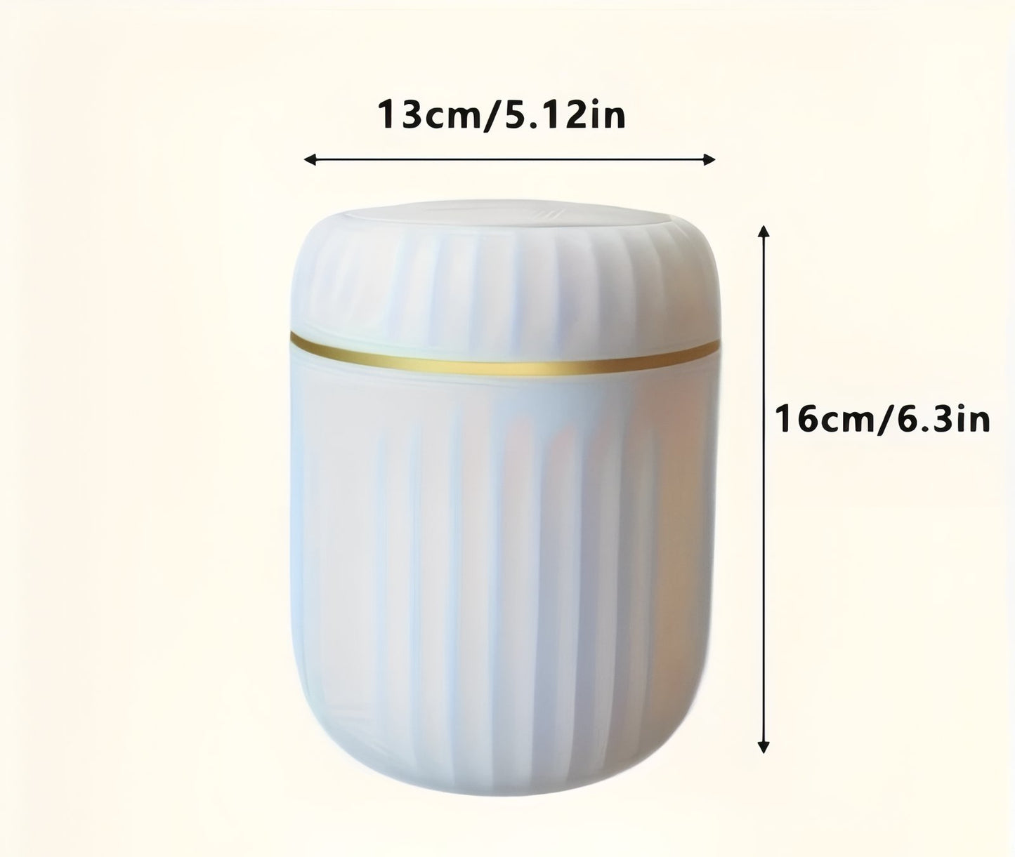 Poubelle Compacte Avec Couvercle En Relief Minimaliste