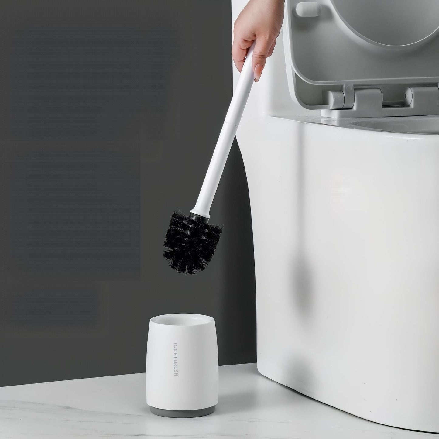 Brosse De Toilette Moderne Avec Base Étanche