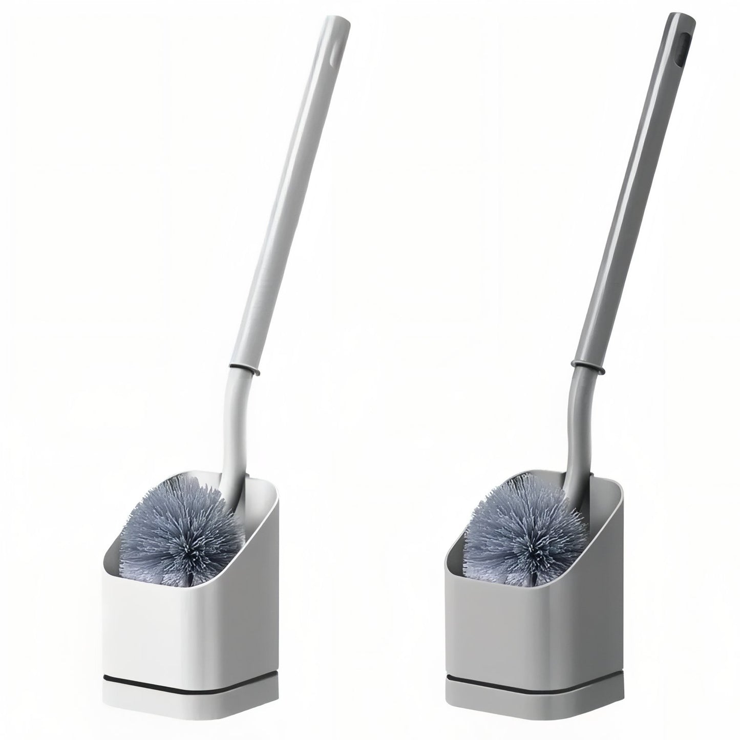 Brosse De Toilette En Silicone Avec Manche Ergonomique