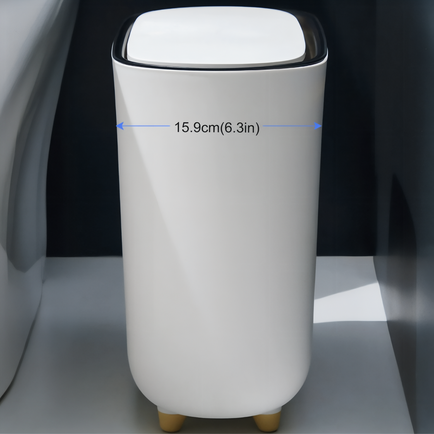 Poubelle Moderne En Plastique Avec Pieds Antidérapants Pour Toilette