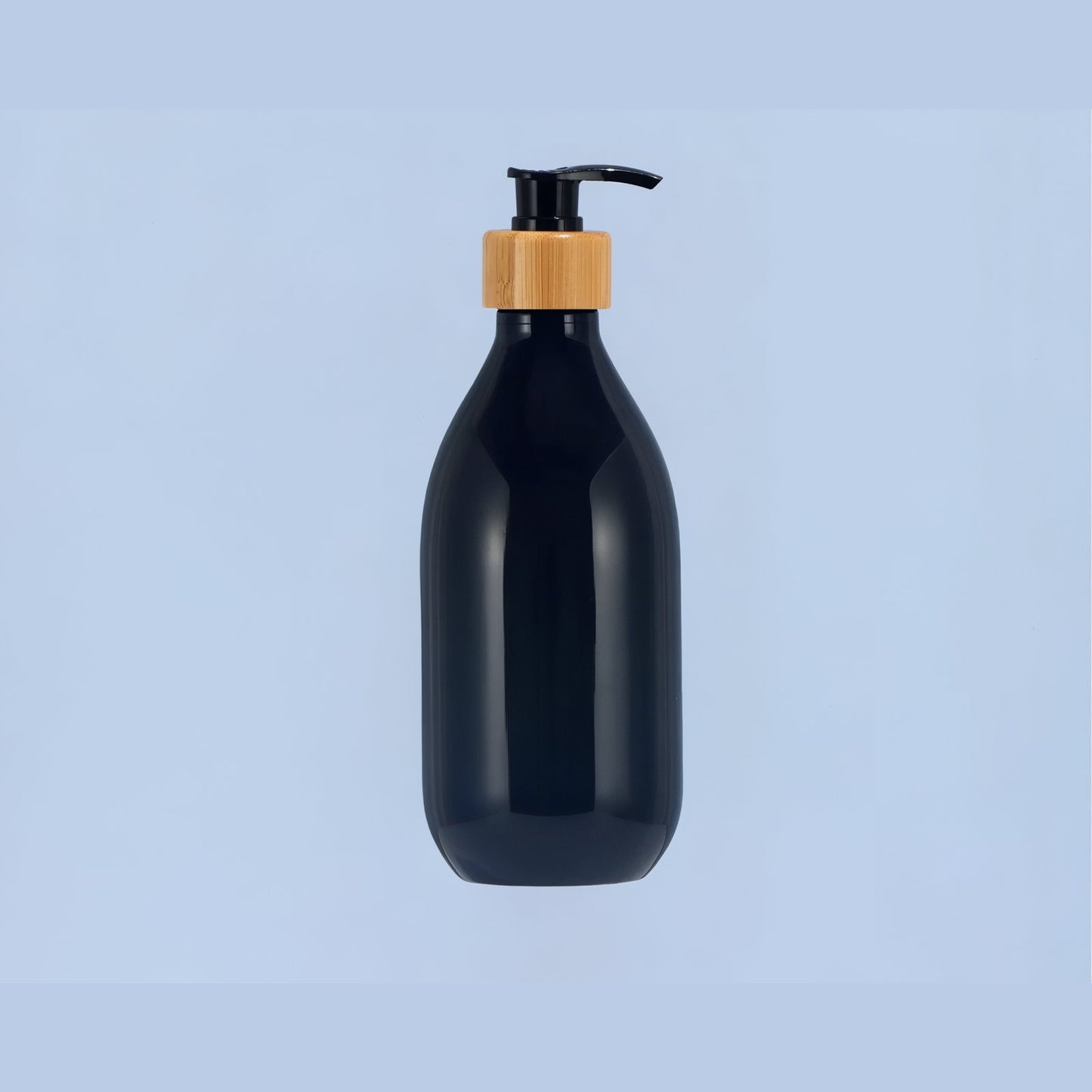 Distributeur de Shampooing et Gel Douche avec Pompe en Bambou
