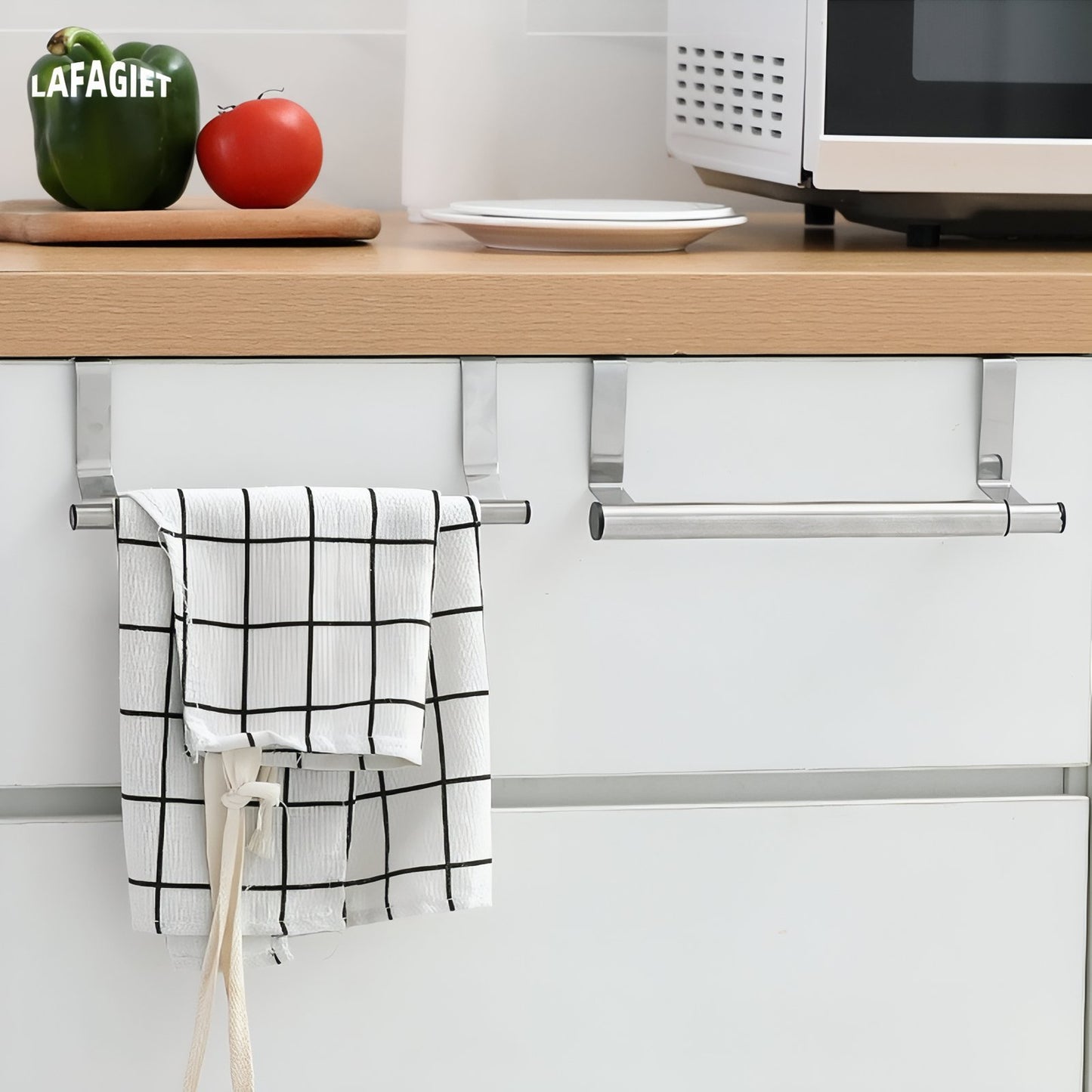 Porte-Serviette réglable en acier inoxydable
