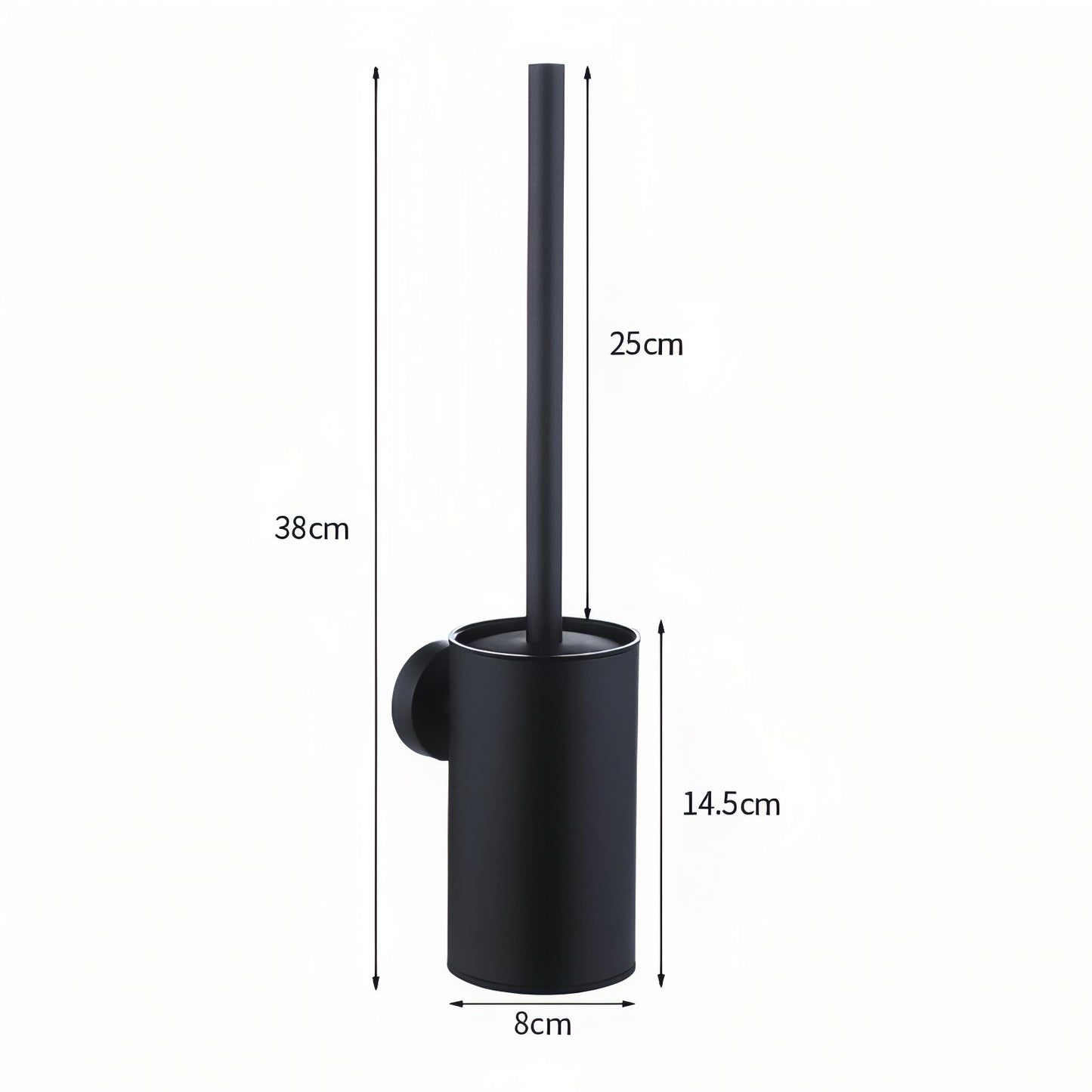 Brosse De Toilette Mural En Acier Inoxydable