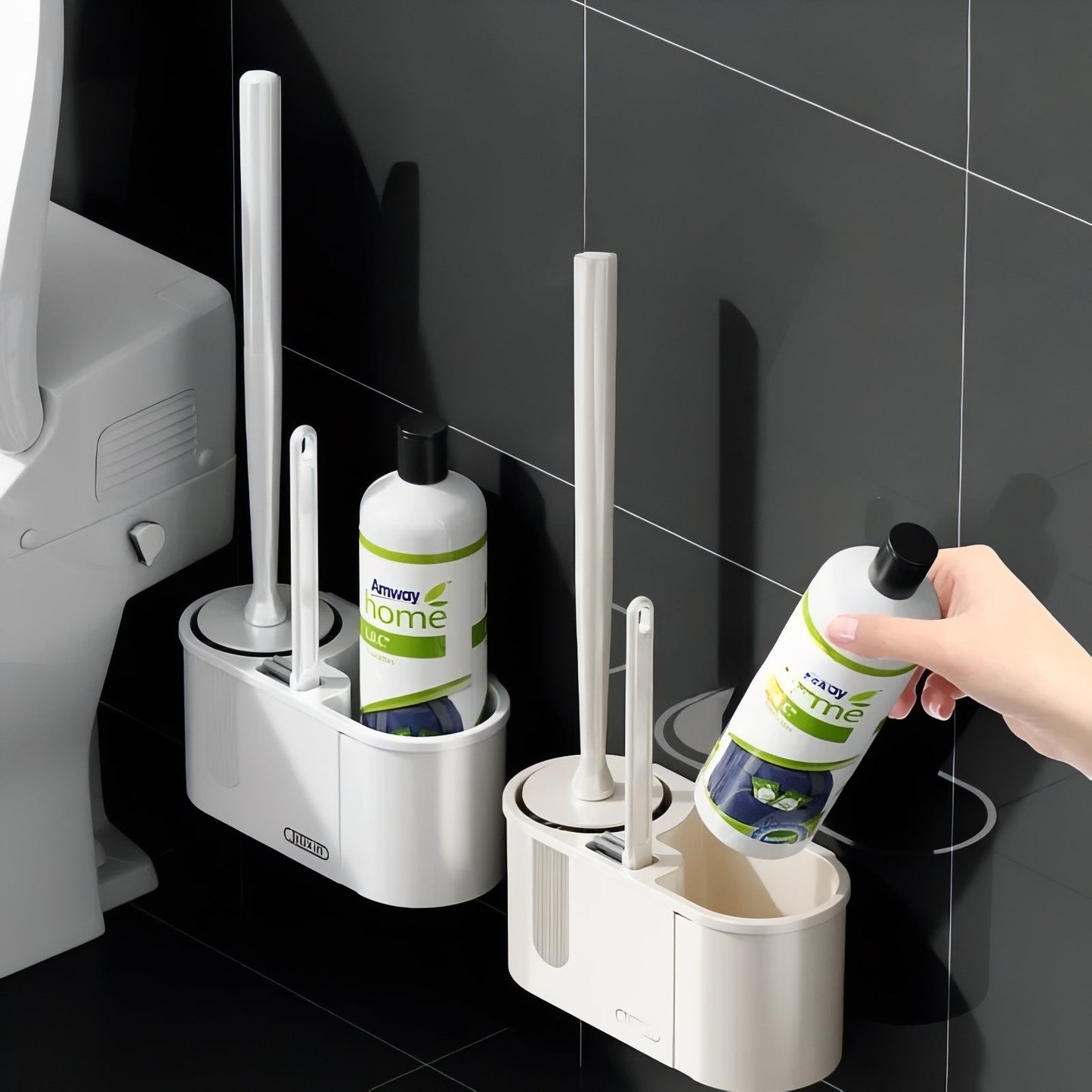 Brosse De Toilette Avec Support Amovible Pour Accessoires