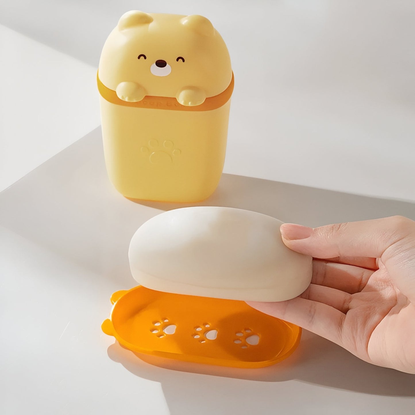 Boîte À Savon Mignonne En Forme D'Ours