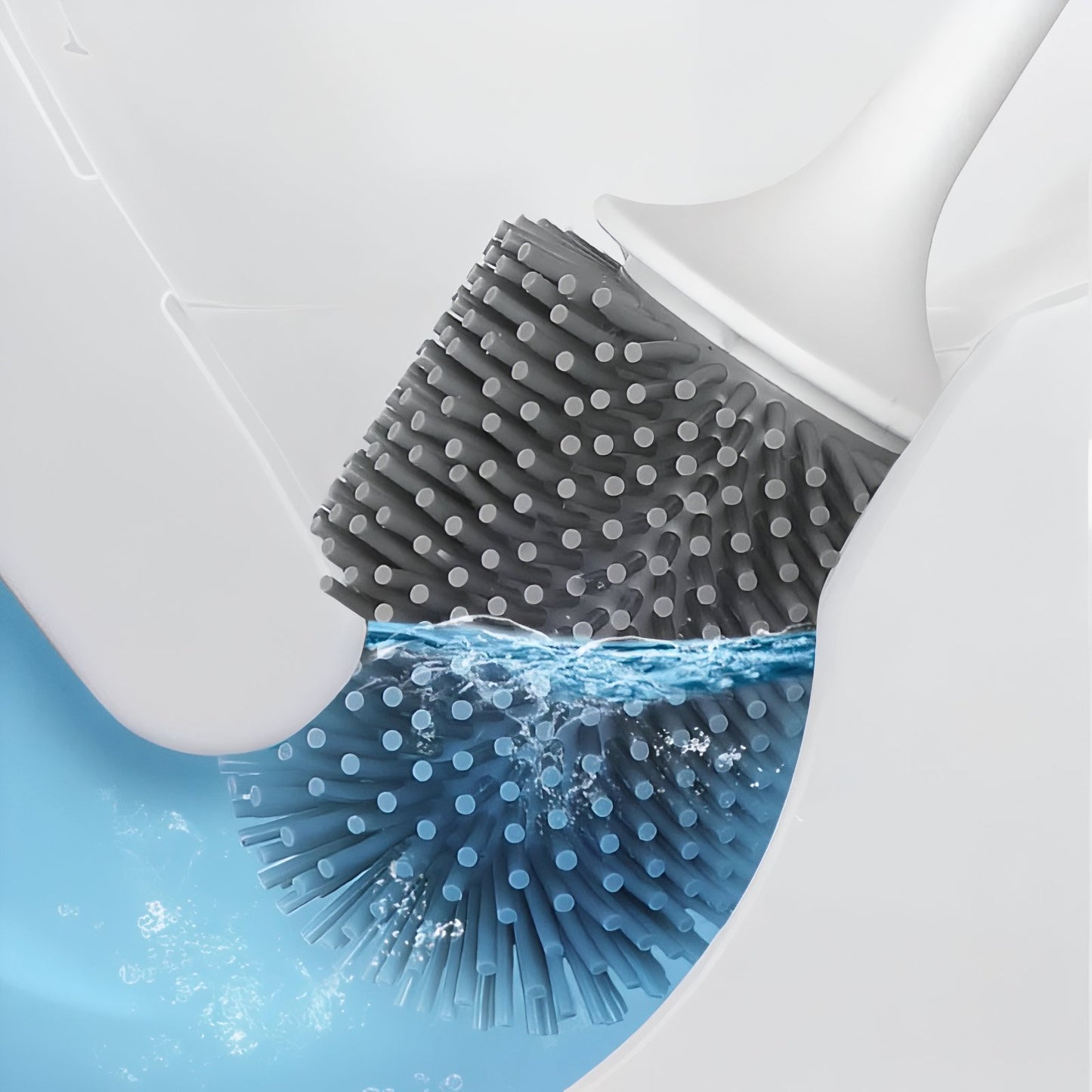 Brosse De Toilette Murale Avec Design Compact En Plastique