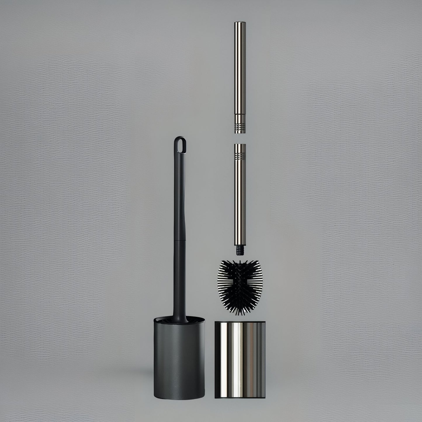 Brosse de Toilette Noire Brillante