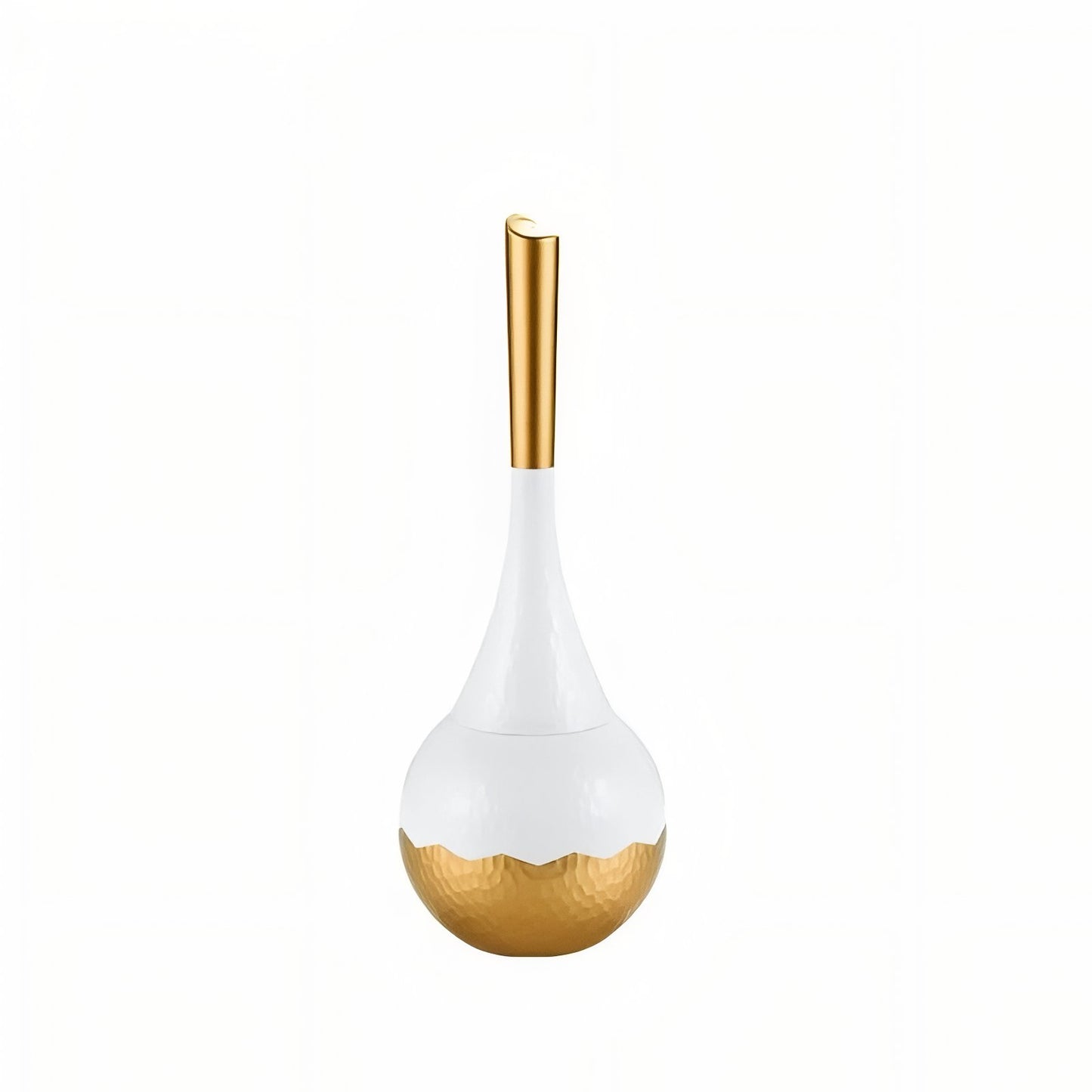 Brosse De Toilette Originale Avec Poignée Design Et Finition Métallique