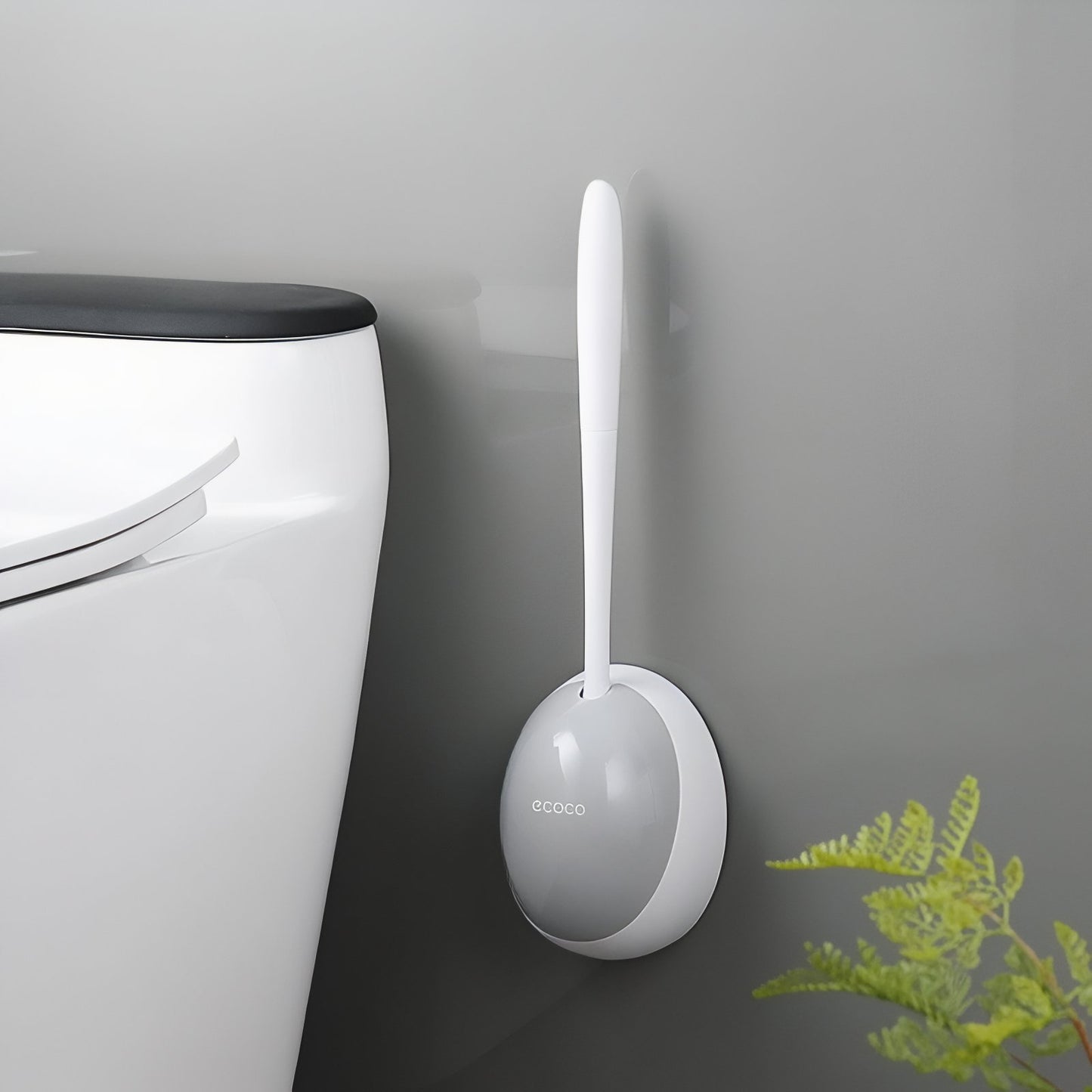 Brosse De Toilette Murale Avec Design Compact En Plastique