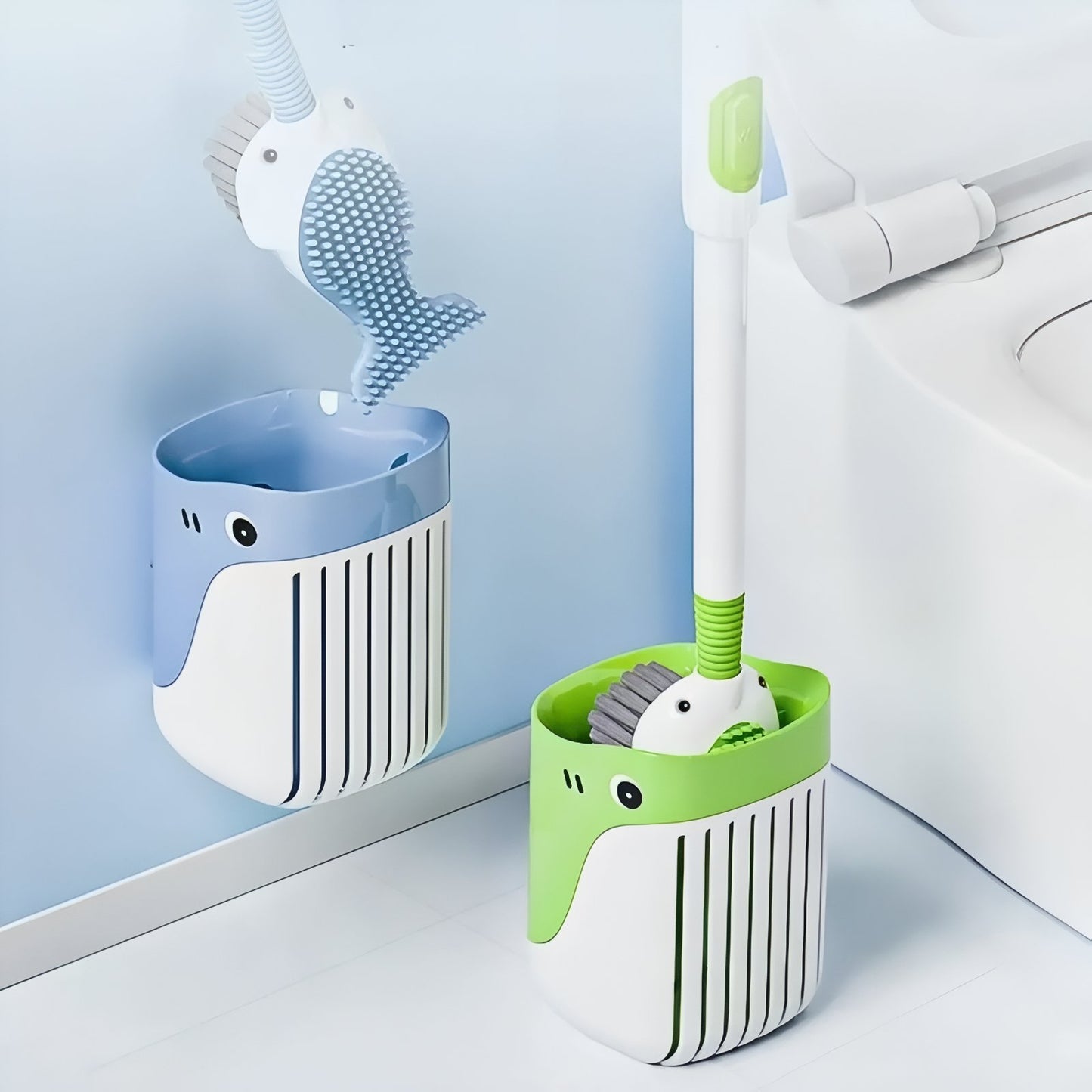 Brosse De Toilettes en Forme de Poisson