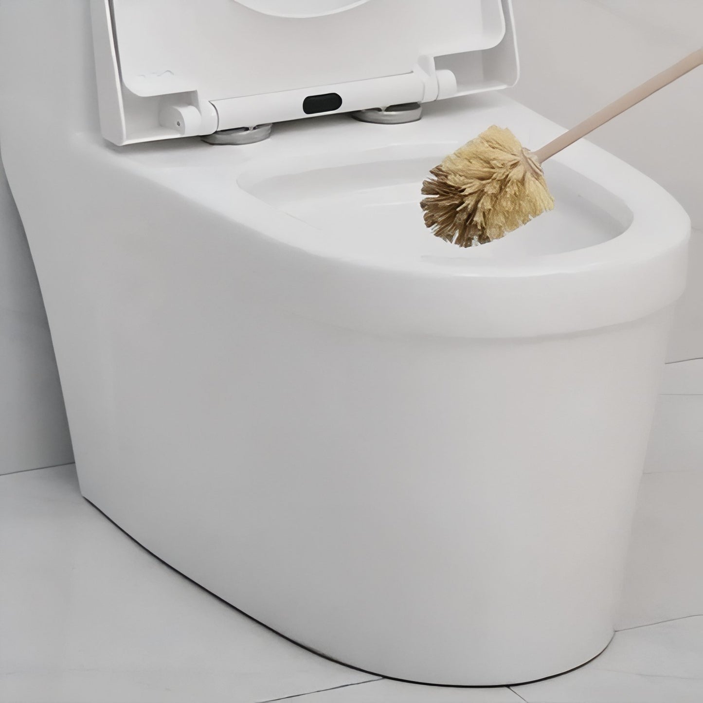 Brosse De Toilette En Bois Avec Fibres Naturelles Écologiques