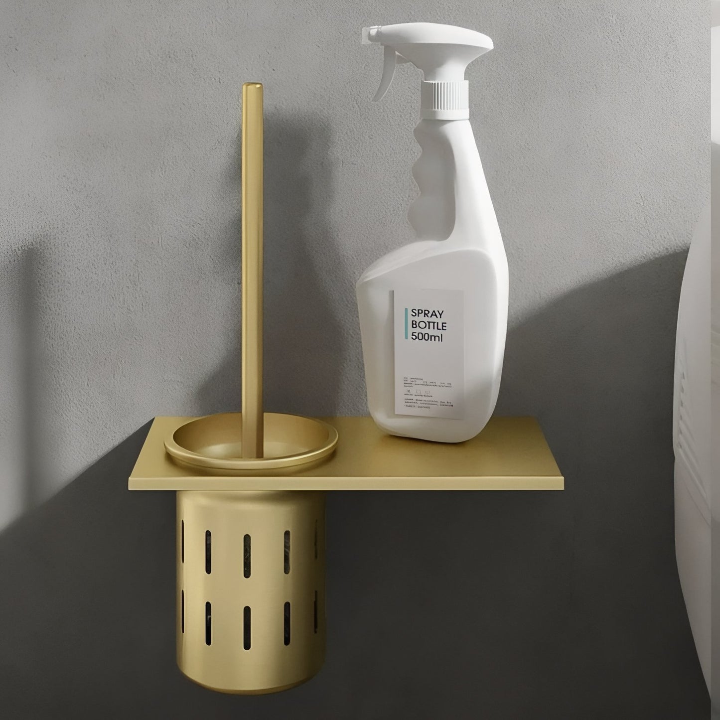 Brosse De Toilette Murale En Acier Inoxydable Chic