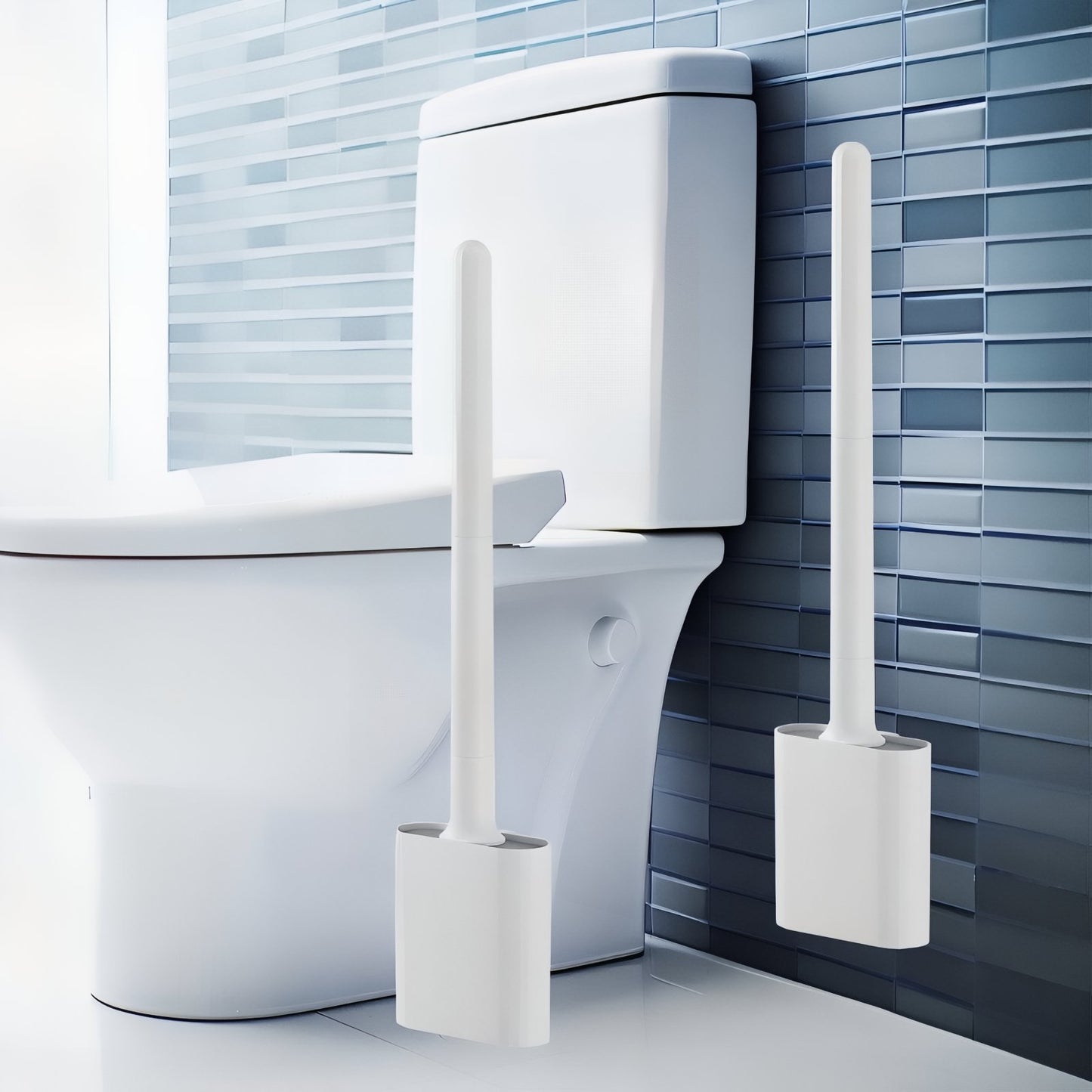 Brosse de Toilette Compacte et Design