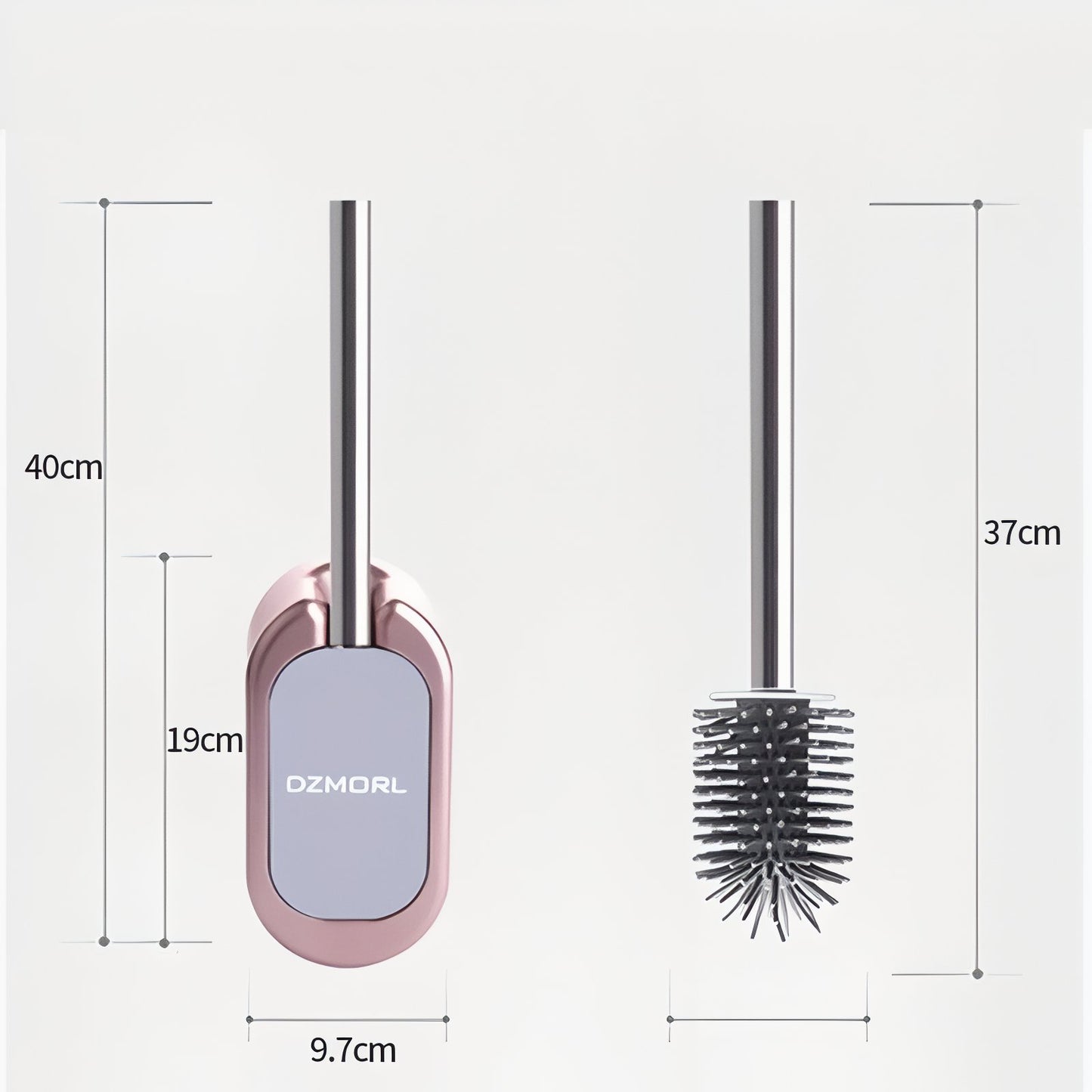 Brosse De Toilette Murale En Acier Inoxydable