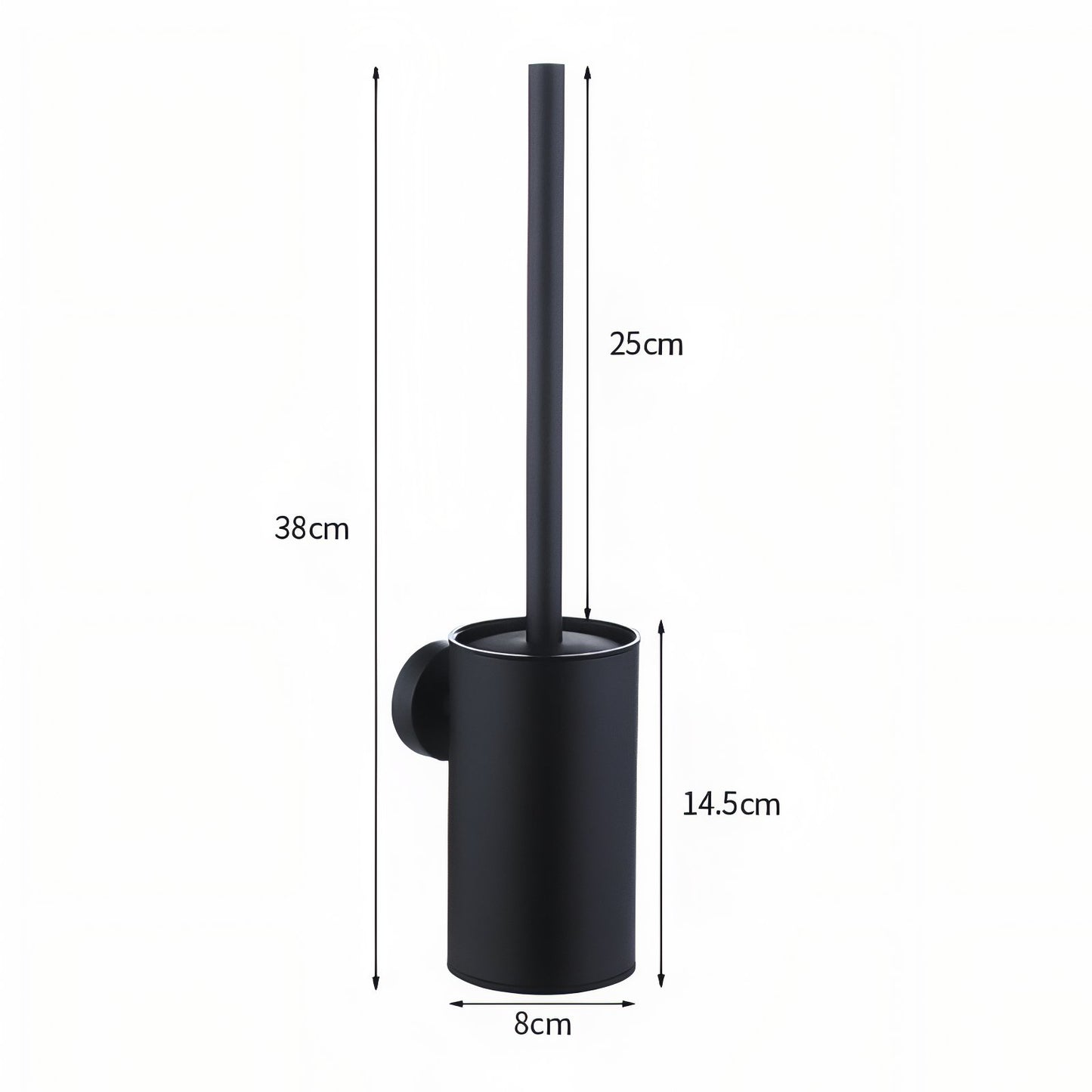 Brosse De Toilette Mural En Acier Inoxydable