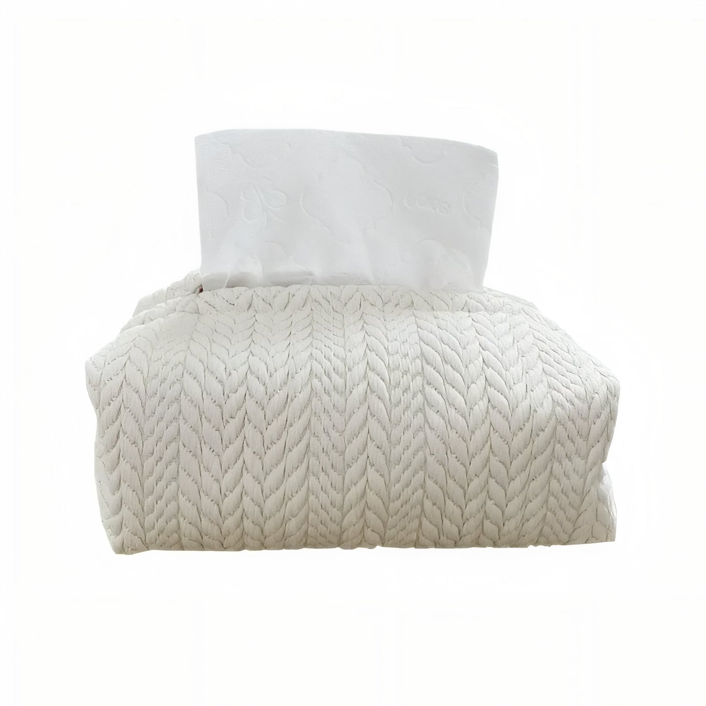 Boîte À Mouchoirs En Tissu Naturel