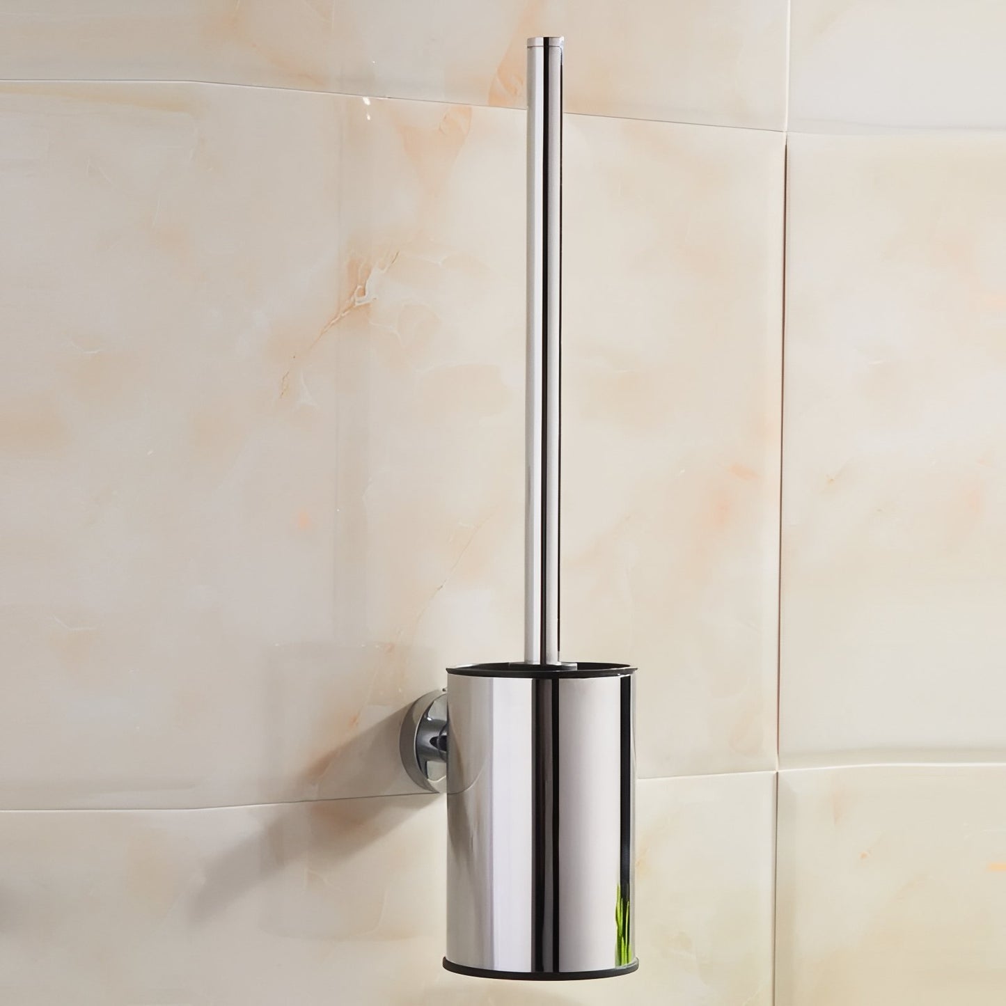 Brosse De Toilette Murale En Acier Inoxydable Doré, Argenté Et Noir Mat