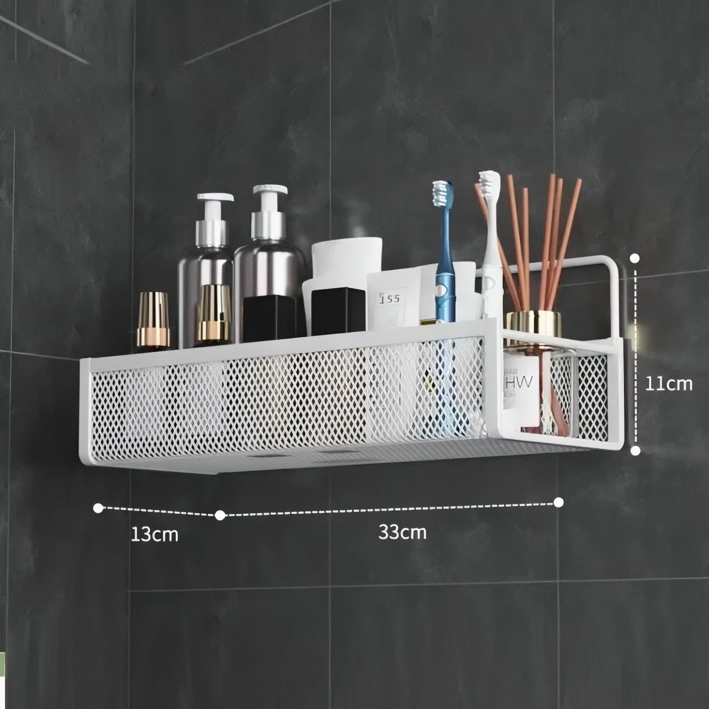 Étagères Murales En Acier Inoxidable Pour Cosmétiques