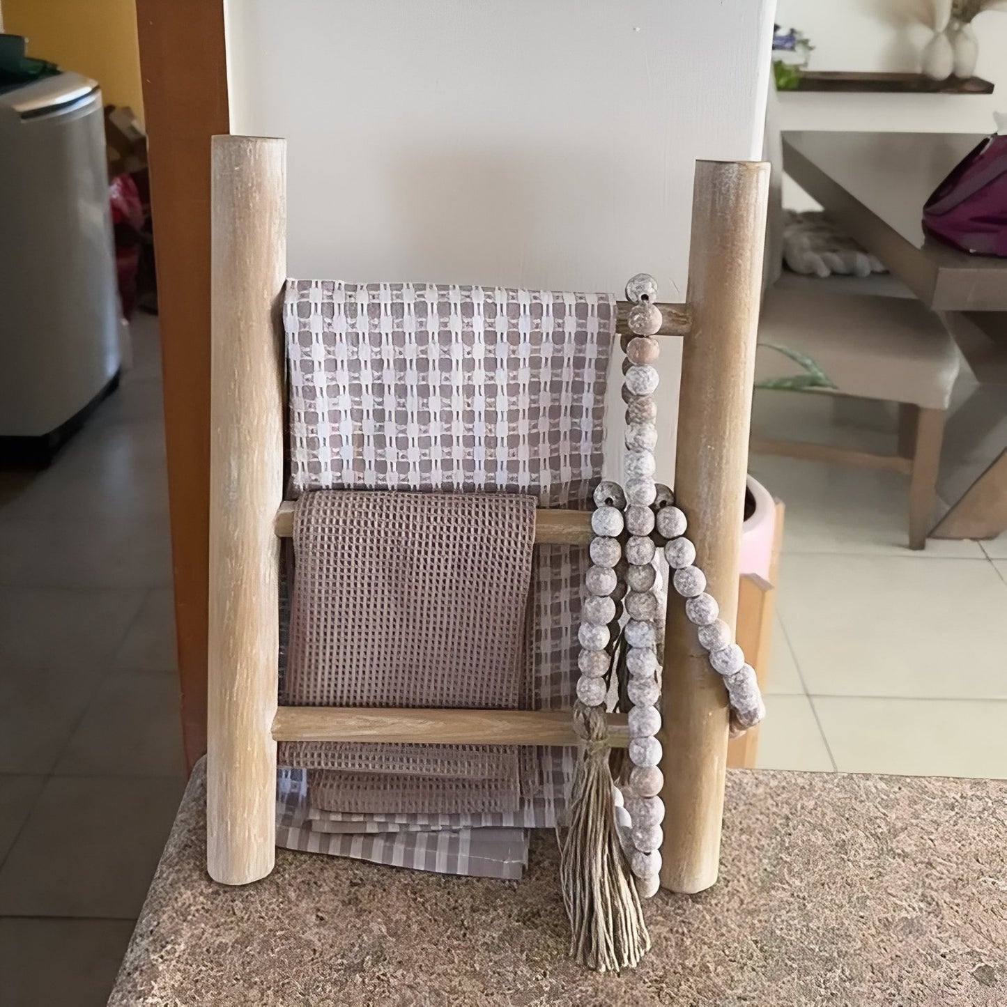 Échelle En Bois Porte-Serviettes