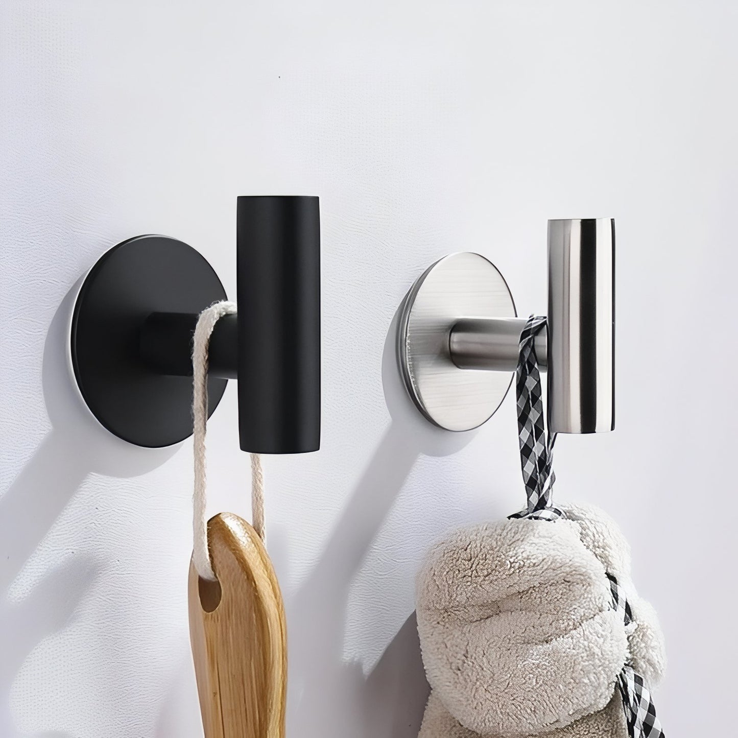 Crochets Muraux En Acier Inoxydable Autocollants Et Minimalistes