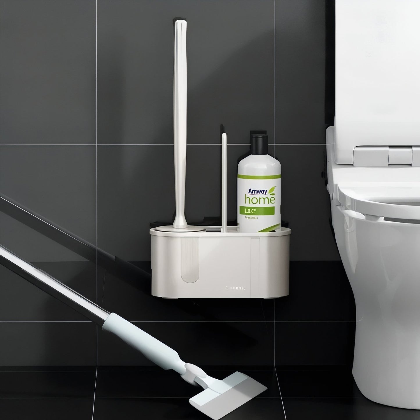 Brosse De Toilette Avec Support Amovible Pour Accessoires