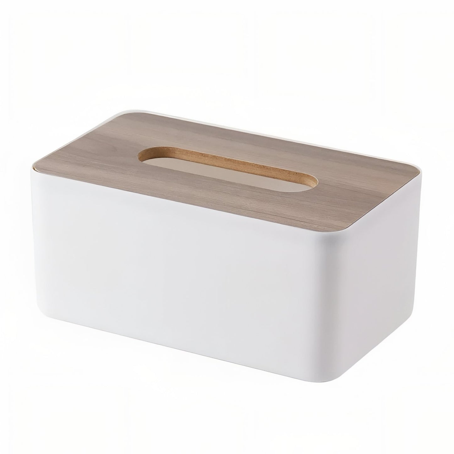 Boîte À Mouchoirs Rectangulaire Moderne Avec Couvercle En Bois