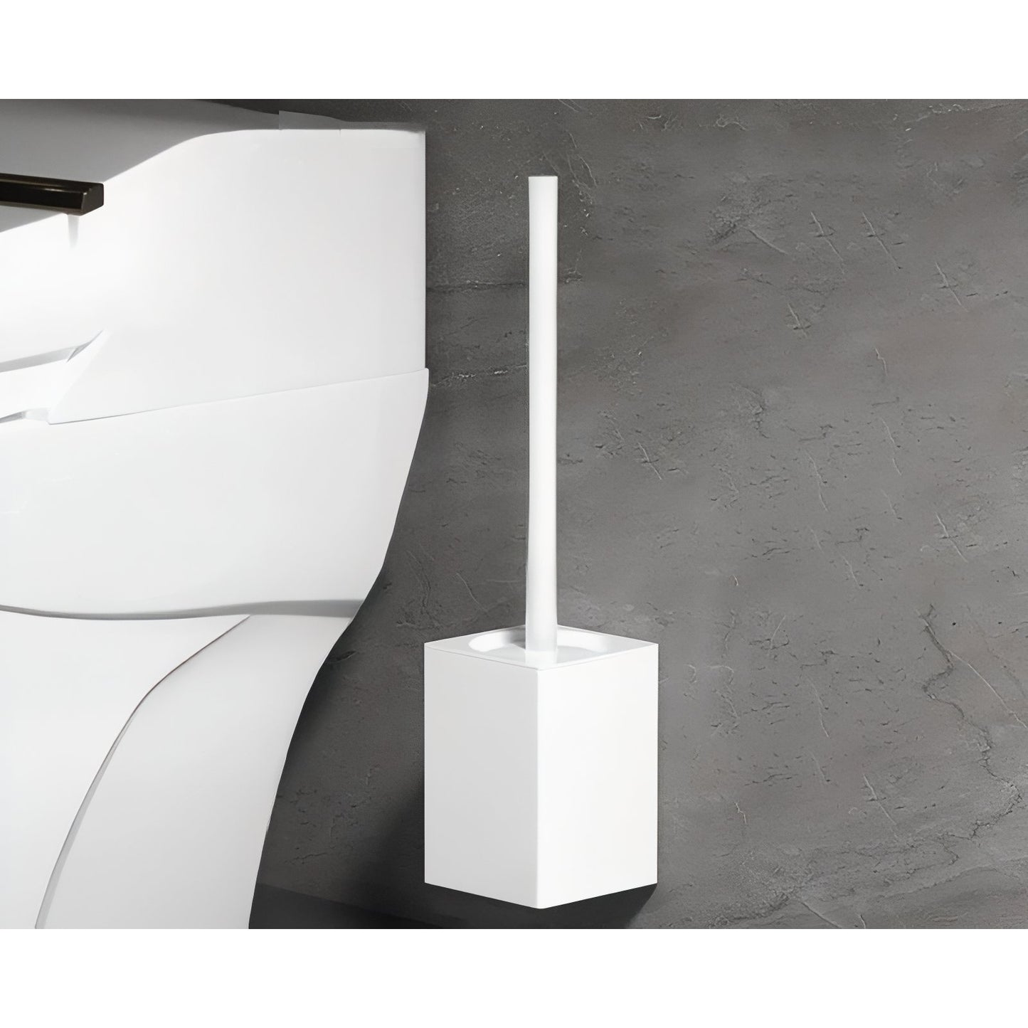 Brosse De Toilette Murale En Acier Inoxydable Carré