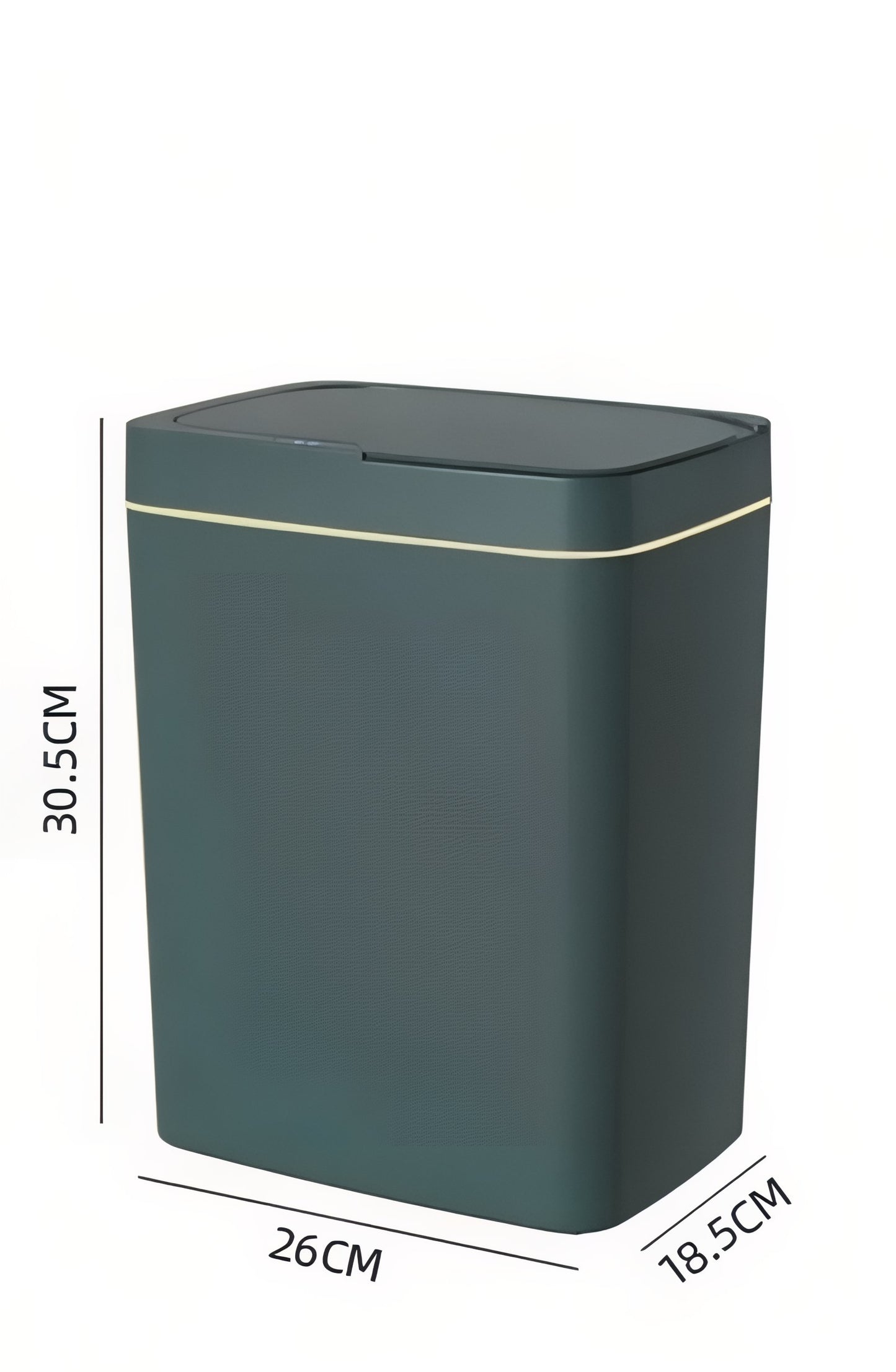 Poubelle Étroite Avec Couvercle Étanche 15 L