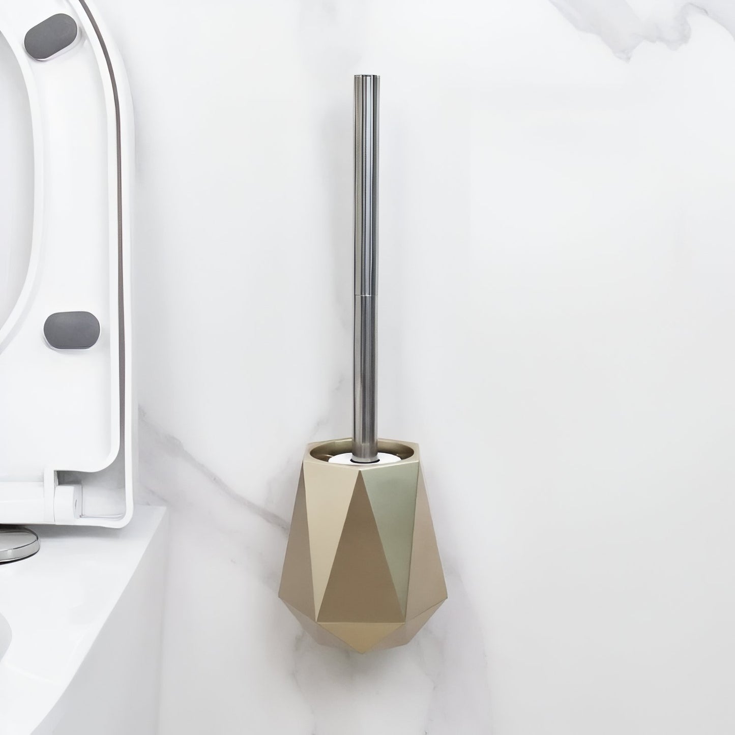 Brosse de Toilettes Géométrique en Acier Inoxydable