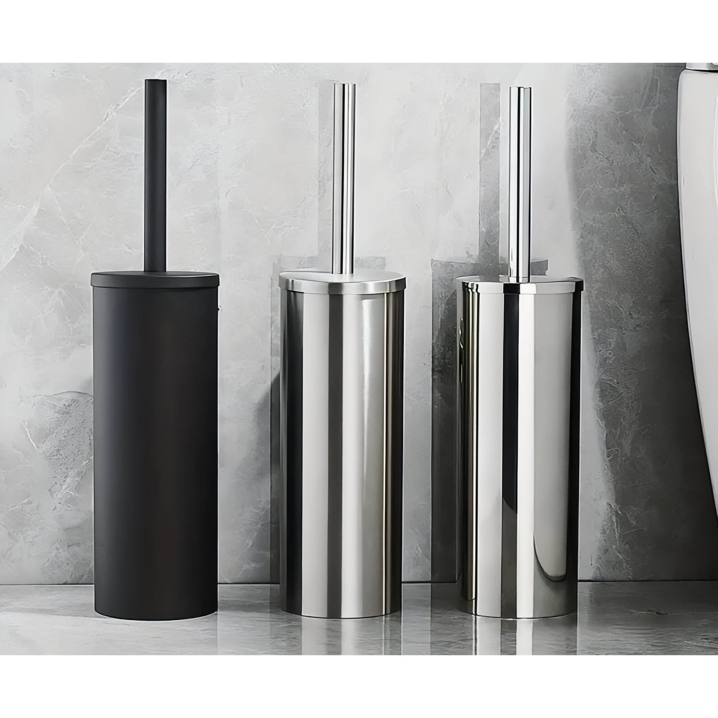 Brosse De Toilette Mural En Acier Inoxydable