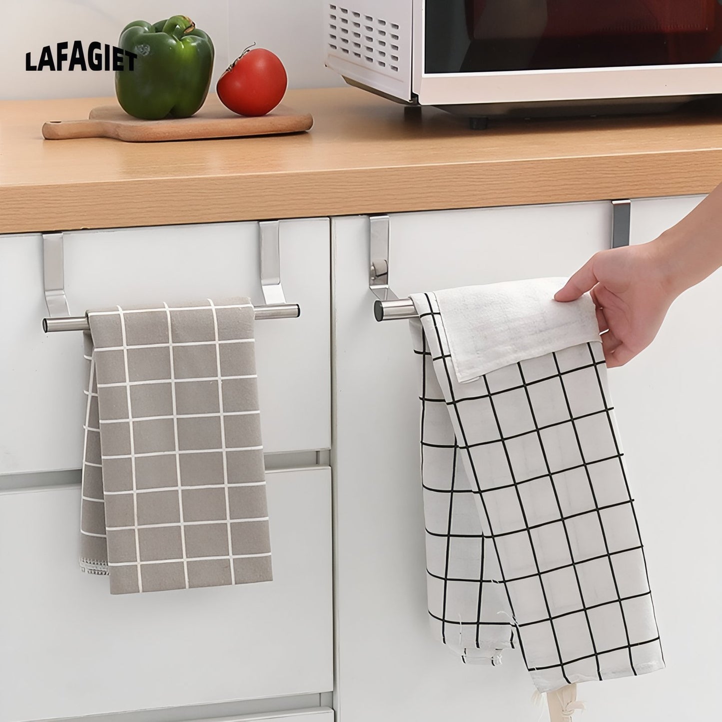 Porte-Serviette réglable en acier inoxydable