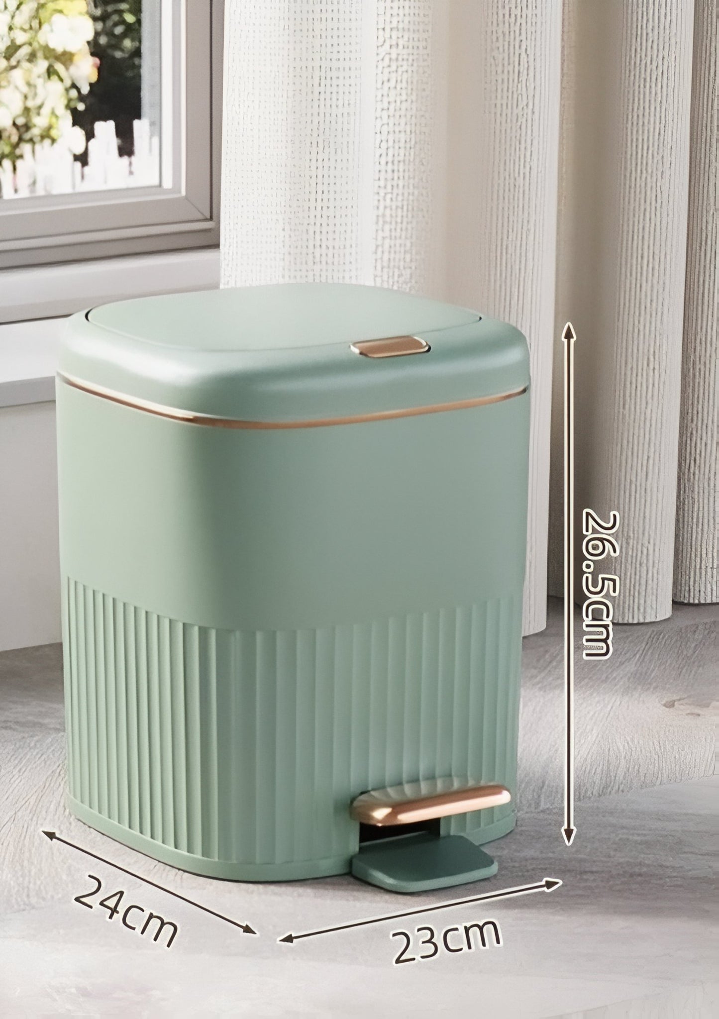 Poubelle De Luxe Avec Pédale En Métal