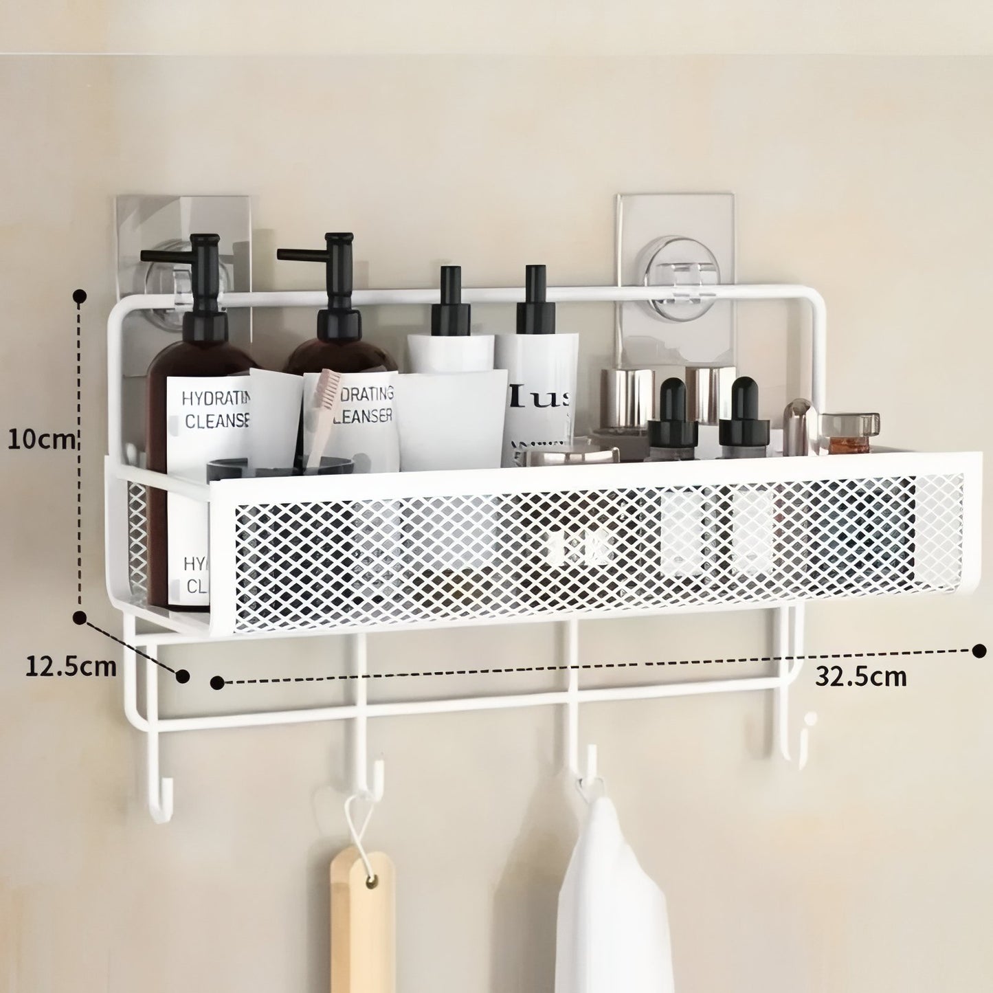 Étagères Murales En Acier Inoxidable Pour Cosmétiques