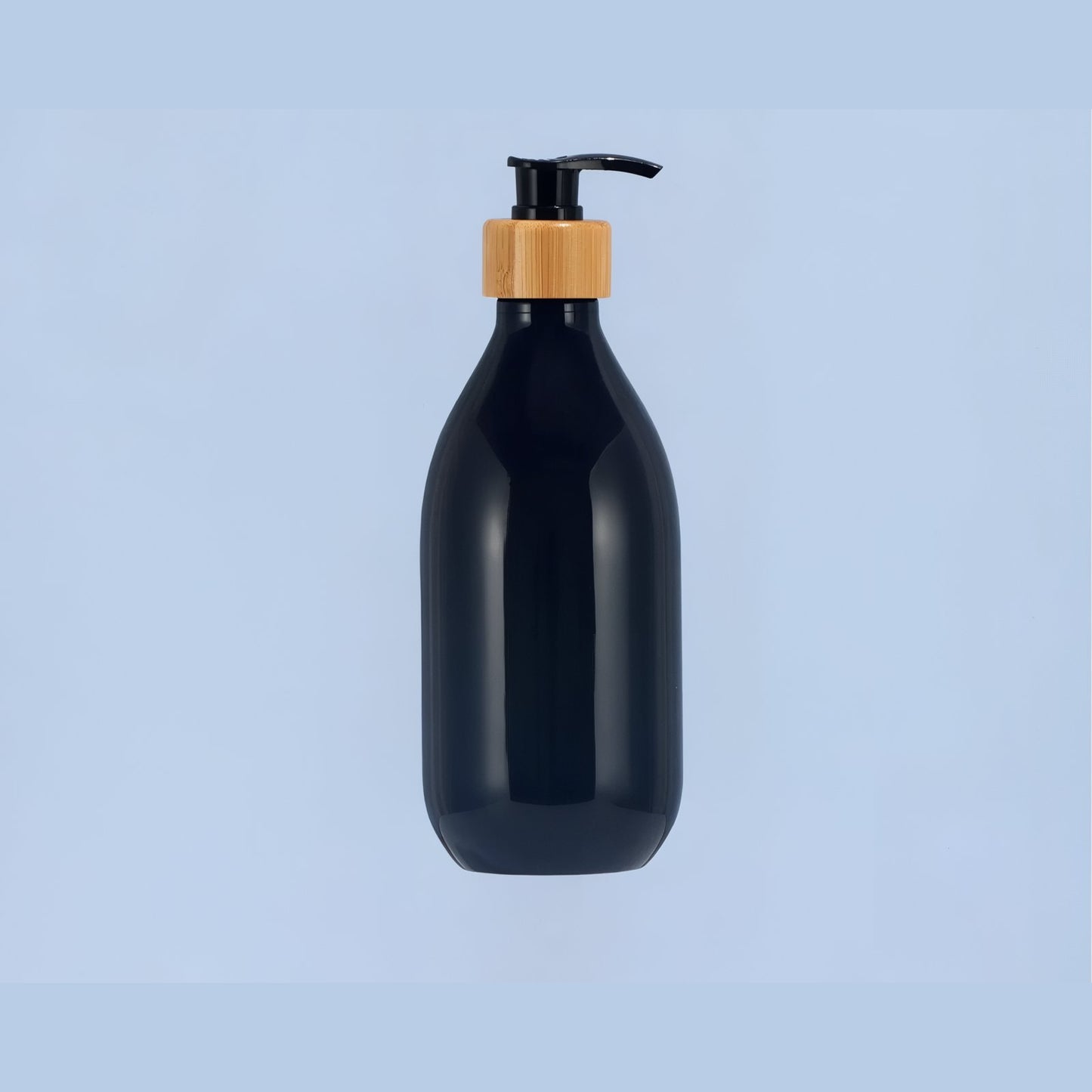Distributeur de Shampooing et Gel Douche avec Pompe en Bambou