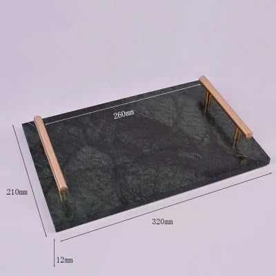 Kit Accessoires Salle de Bain en Marbre Vert