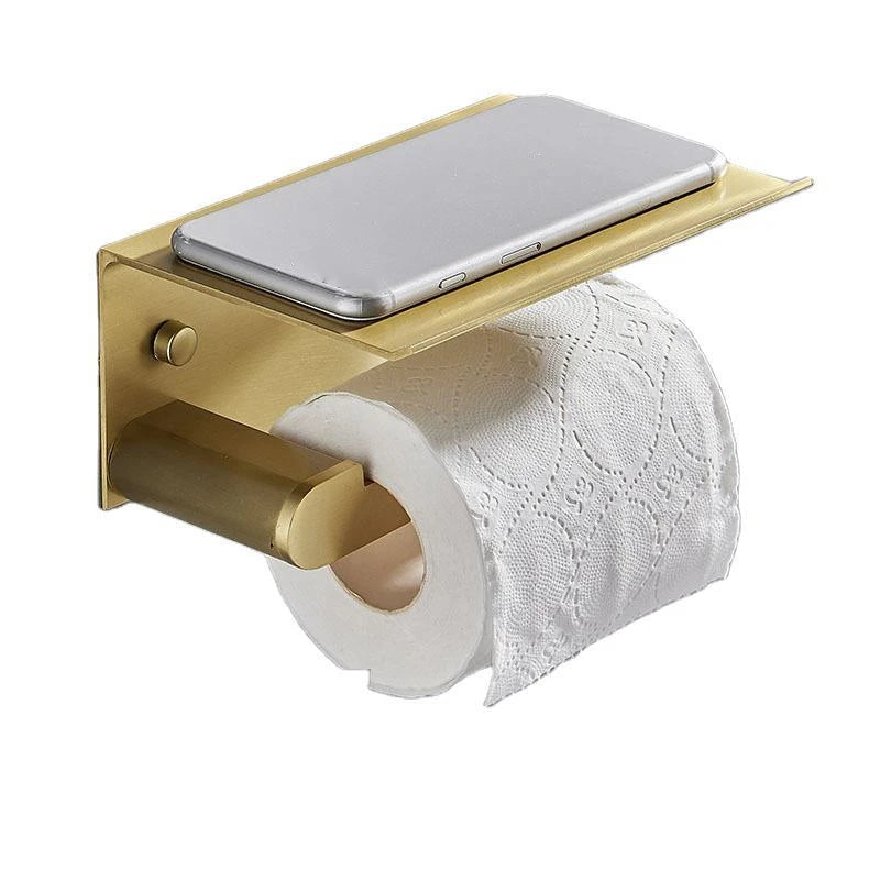 Porte Papier Toilette avec Étagère Design Moderne