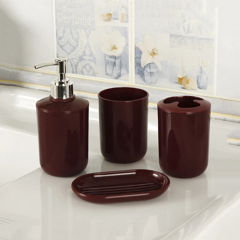 Kit Accessoires Salle de Bain en plastique
