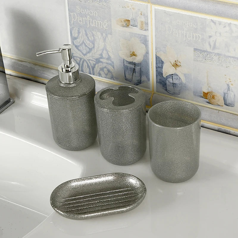 Kit Accessoires Salle de Bain 4 Eléments
