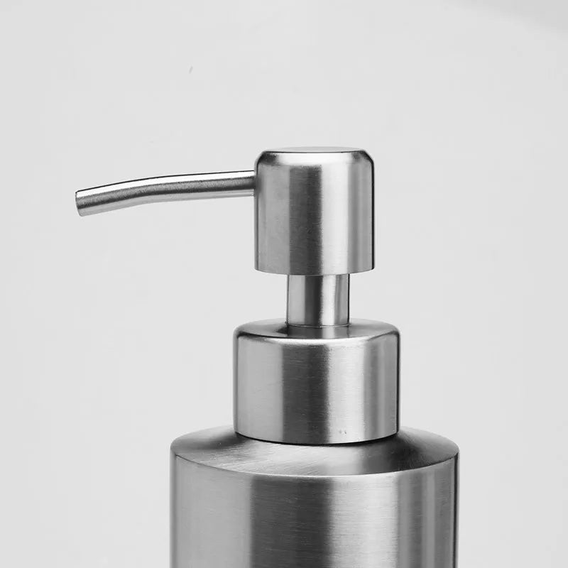 Distributeur De Savon Luxe En Métal Argenté 250ml/350ml/550ml