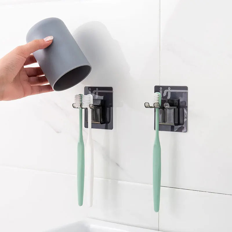 Porte-Brosse À Dents Mural Avec Gobelet Amovible