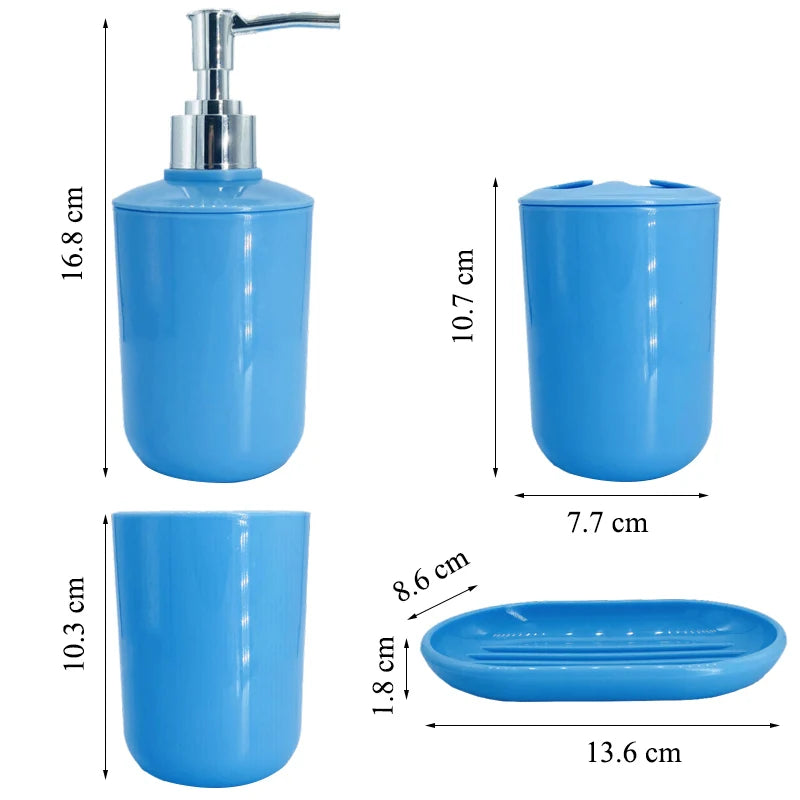 Kit Accessoires Salle de Bain en plastique